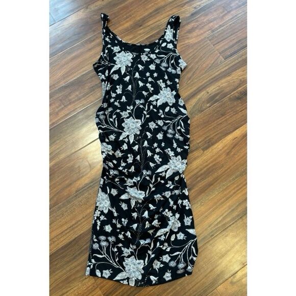 Old Navy Maternity black floral sleeveless dress NWT - Picture 1 of 3